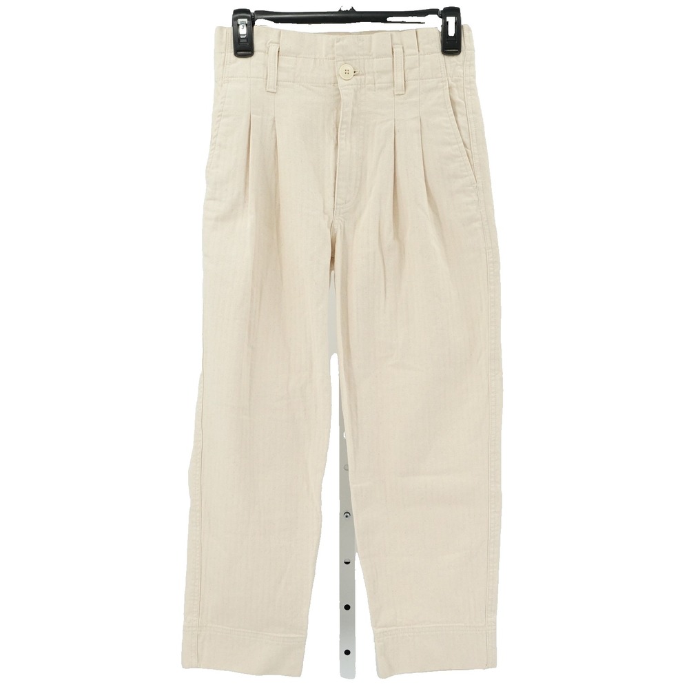 Madewell Pleated Pants SZ 25 Paperbag Preppy Light Academia Modern Contemporary